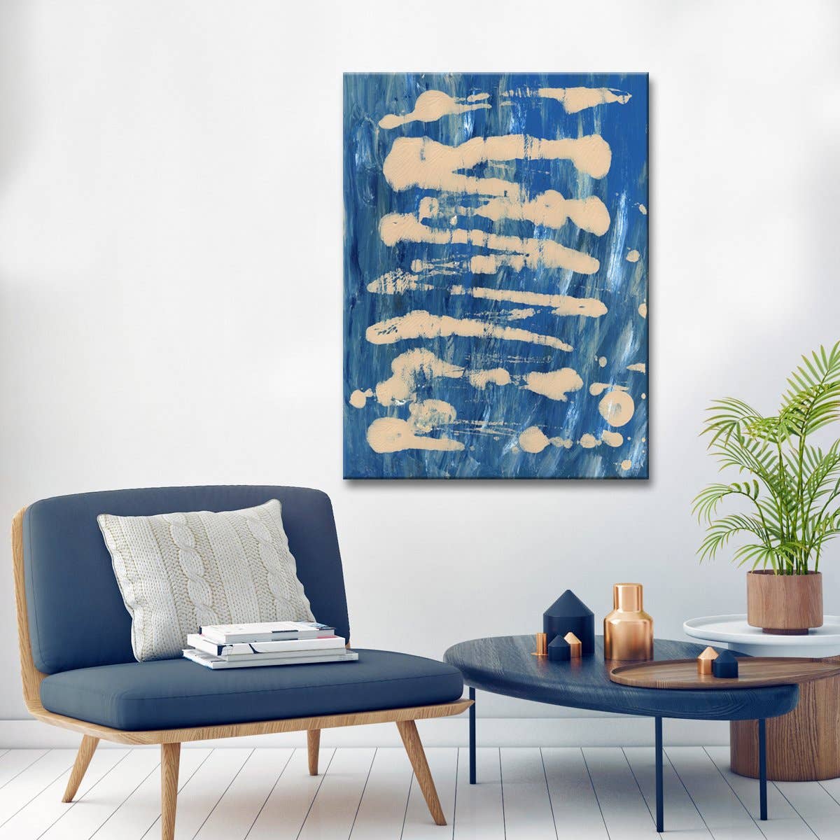 Conversations' Wrapped Canvas Abstract Wall Art - HER Home Design Boutique
